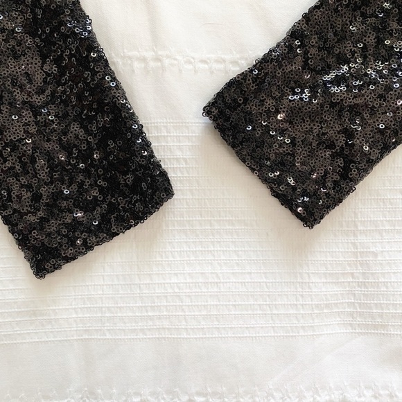 NWT TOBI BLACK SEQUIN SCOOP OPEN BACK MINI COCKTAIL PARTY DRESS - XS - Picture 9 of 11